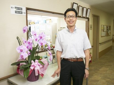 ココファン仲池上の事務所長。明るく楽しい毎日をご提供いたします。