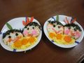 「ここから南千里」のひな祭り。季節のイベントでは、ちらし寿司も作ります。