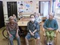 父の日にお祝いをしてもらう入居者様