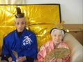 ひな祭り、ひな人形に扮する入居者様