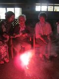 「百ねん庵桜」の花火大会。