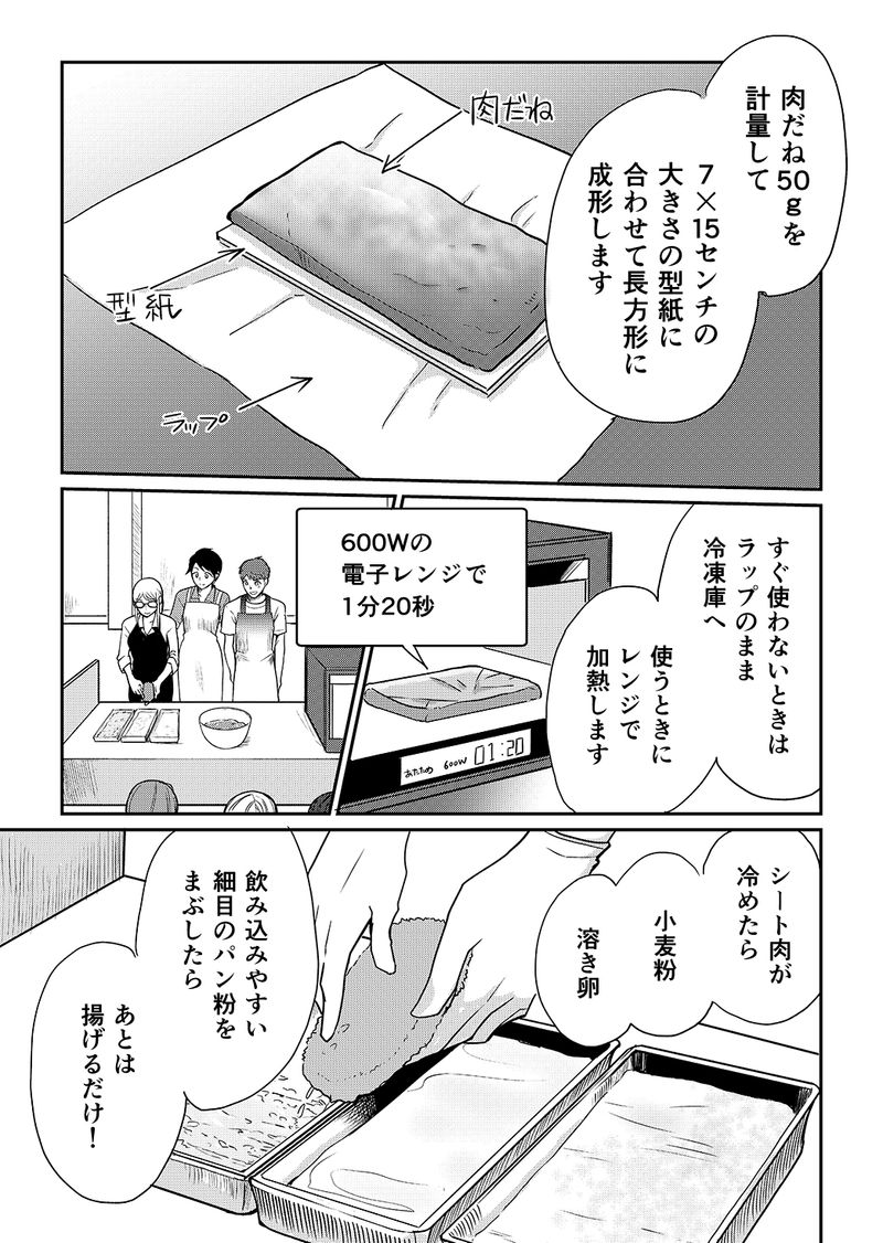あおいケア物語 咀嚼力が弱い高齢者も安心して食べられる「シート肉のトンカツ」 12ページ目