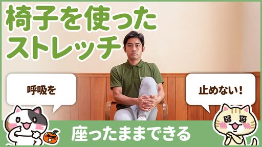 【動画】高齢者が椅子に座ったままできる簡単ストレッチ