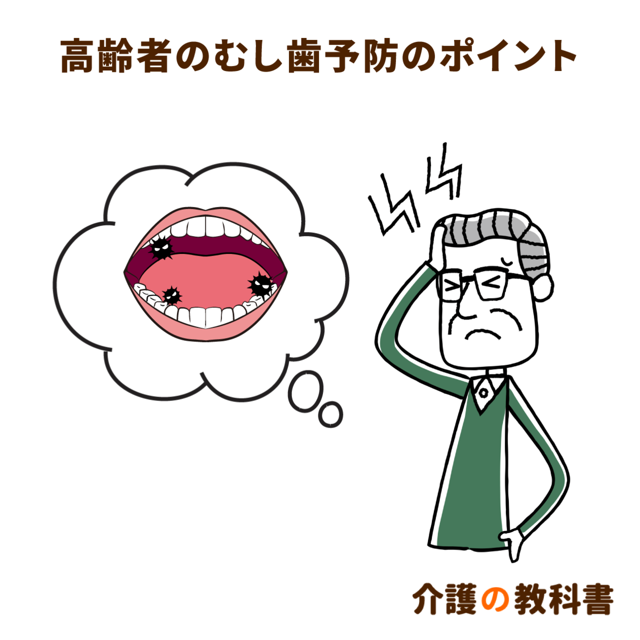 患者さんのエイジングに備える高齢者への歯周治療と口腔管理まとめ買いは値引き 実は高齢者の90％以上が虫歯あり。口腔機能を保つ秘訣｜介護の