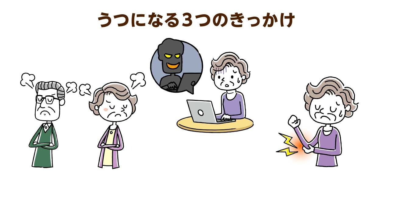 【事例あり】高齢者のうつ病への対策はどうすればいい？老年期の心理状態と家族ができることを解説