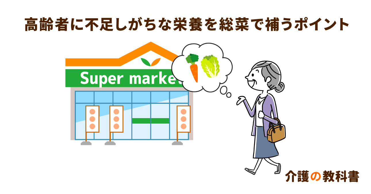 高齢者にとって栄養補給は大切！スーパーのお総菜活用術