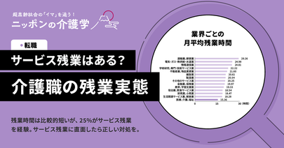 介護職の残業時間はどれくらい？　サービス残業はある？　労働環境のリアルを、労働基準法を踏まえて徹底解説！