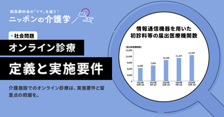 「オンライン診療の適切な実施に関する指針」を解説！介護施設における実施要件と留意点とは