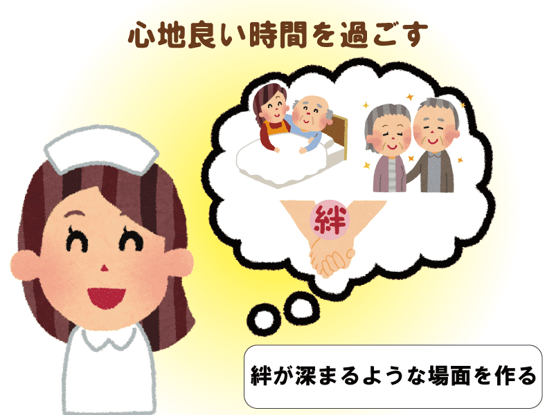 楽しいレクリエーションを想像するおばあちゃん