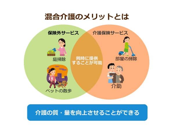 混合介護のメリットとは