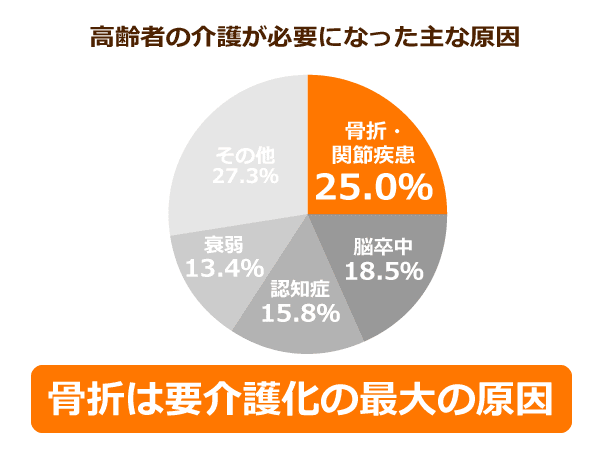 高齢者の介護が必要になった主な原因