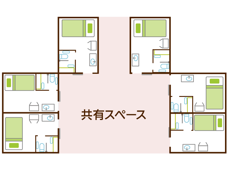 図解】ユニット型特養（新型特養）とは？費用やユニットケアの特徴など