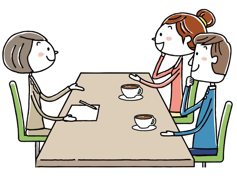 会議をする若い男女