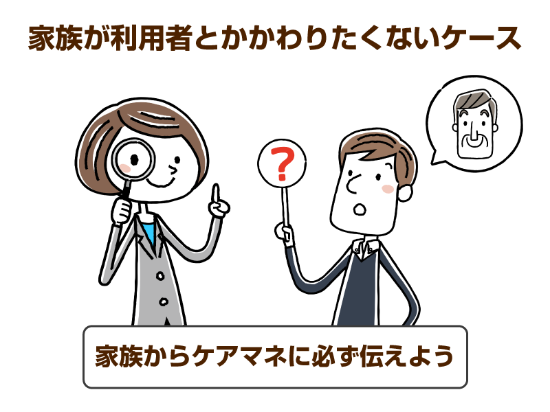 虫眼鏡を持つ若いスーツ姿の女性と、クエスチョンマークの札を持つ若い男性