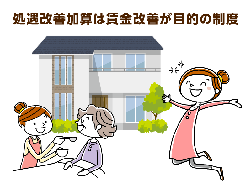 介護の様子とスマートフォンを操作する女性