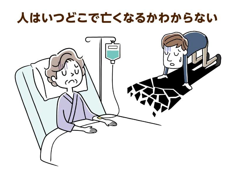 看取りの段階で意識は混濁…