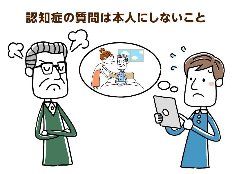 認知症の質問は本人にしないこと