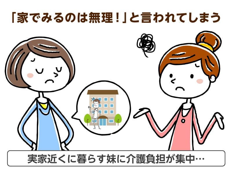 父の介護に妹が限界…