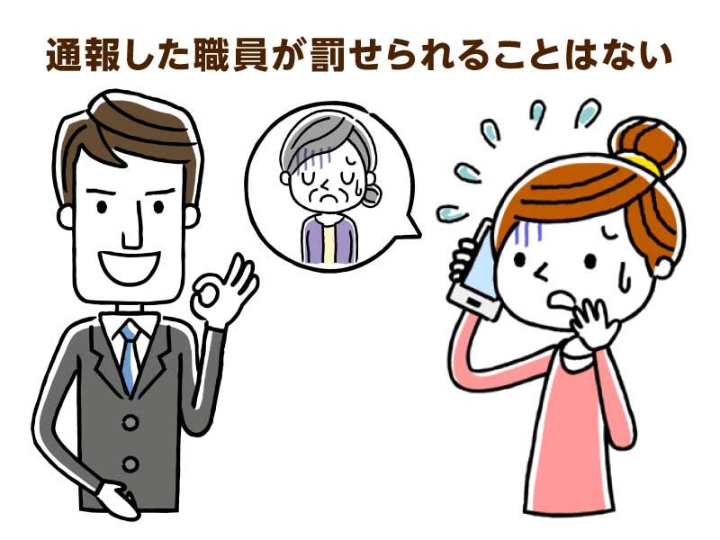 通報により罰せられることはない