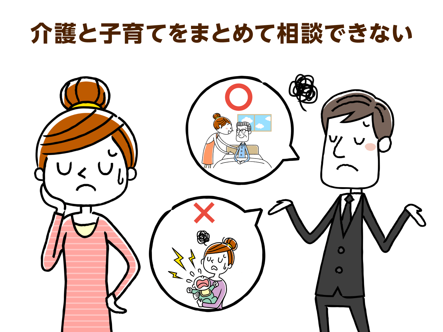 相談窓口は介護・子育てでわかれている
