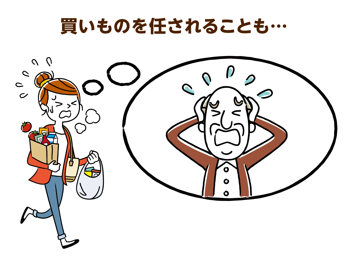 買いものを任されることも…