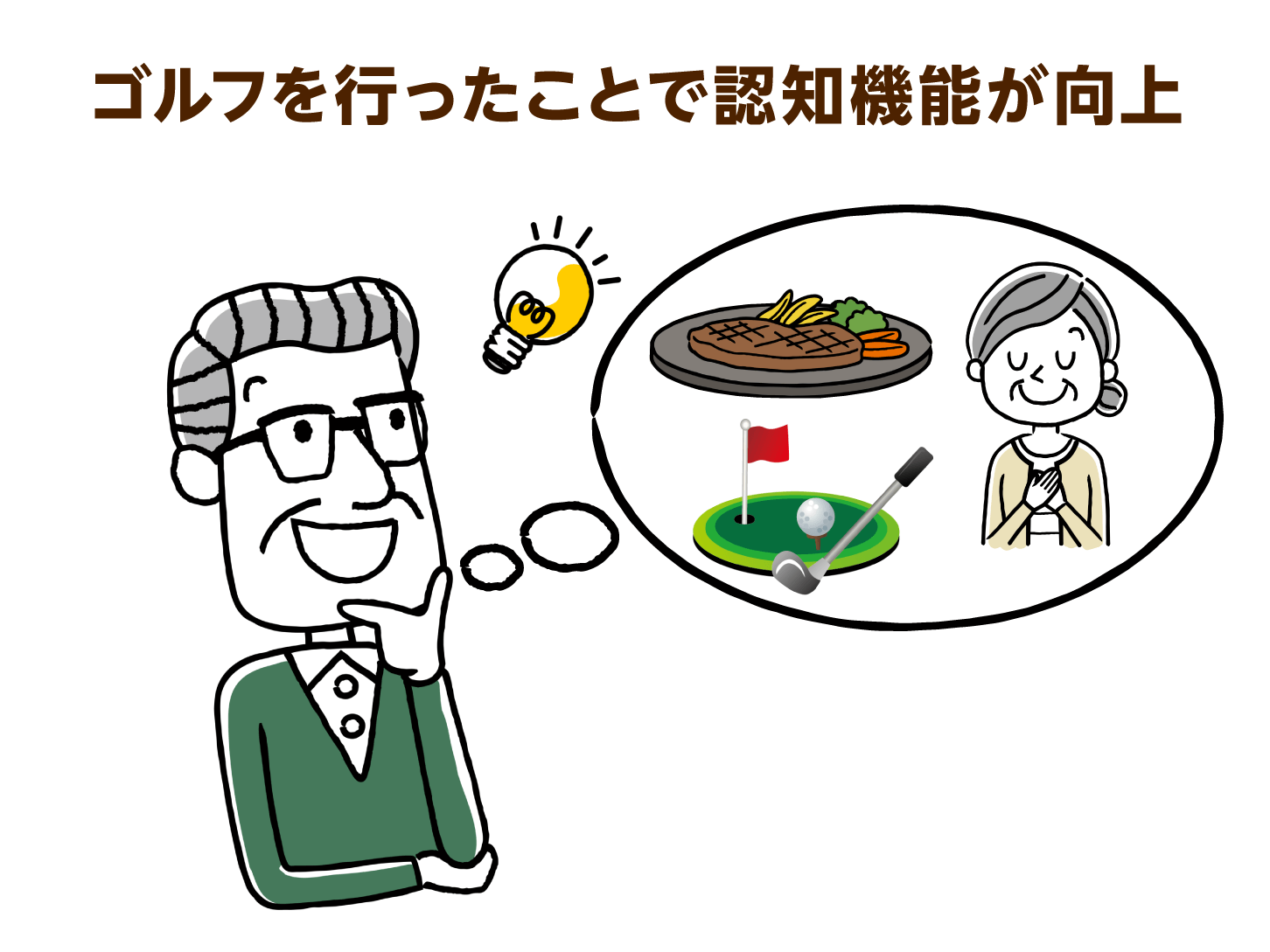 ゴルフ教室は記憶力が向上