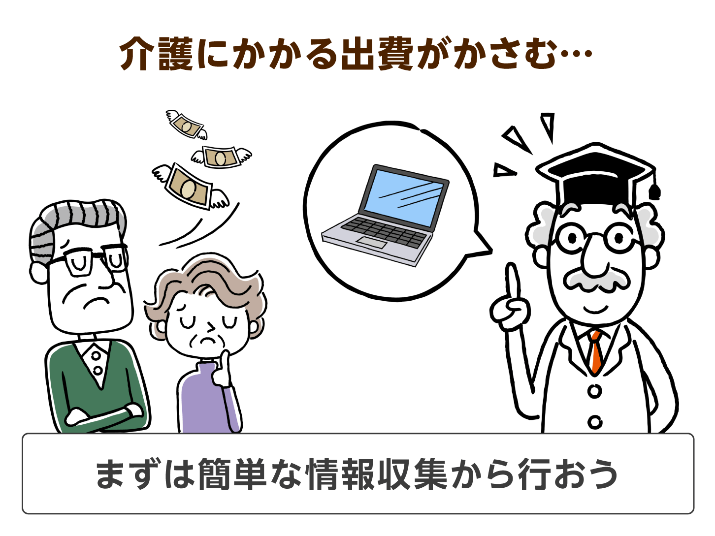 介護にかかる出費がかさむ