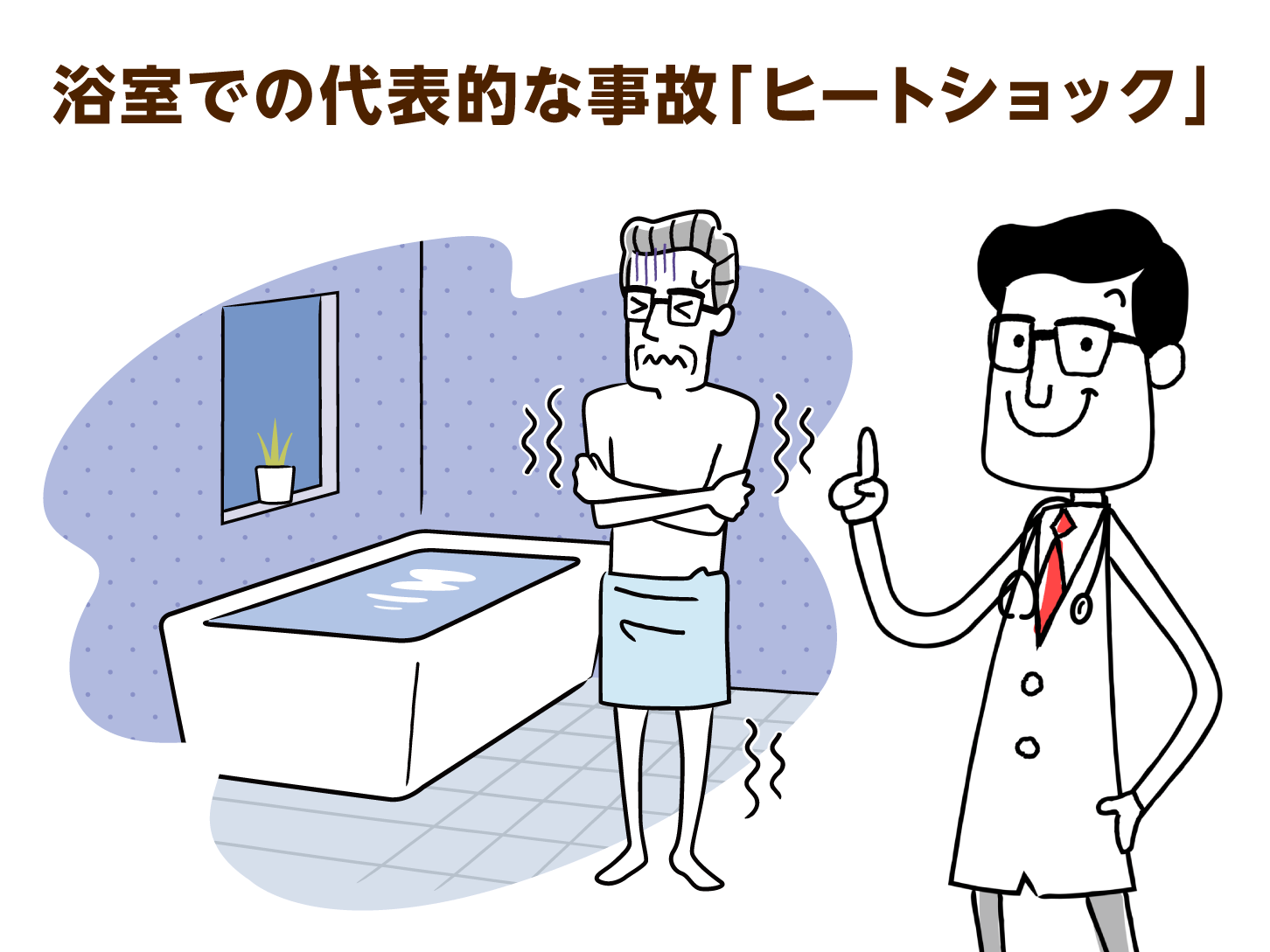 浴室での代表的な事故「ヒートショック」