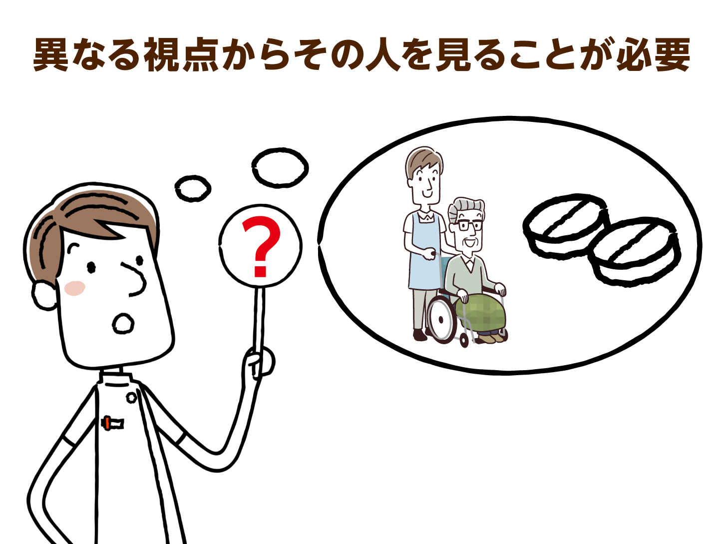 異なる視点からその人をみることが必要