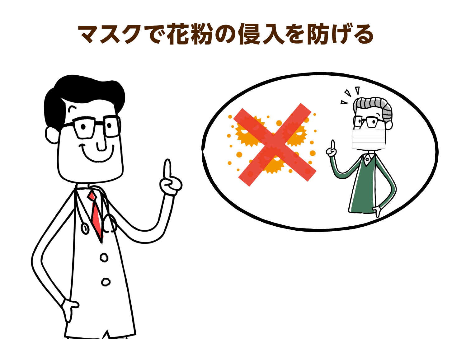 マスクで花粉の侵入を防げる
