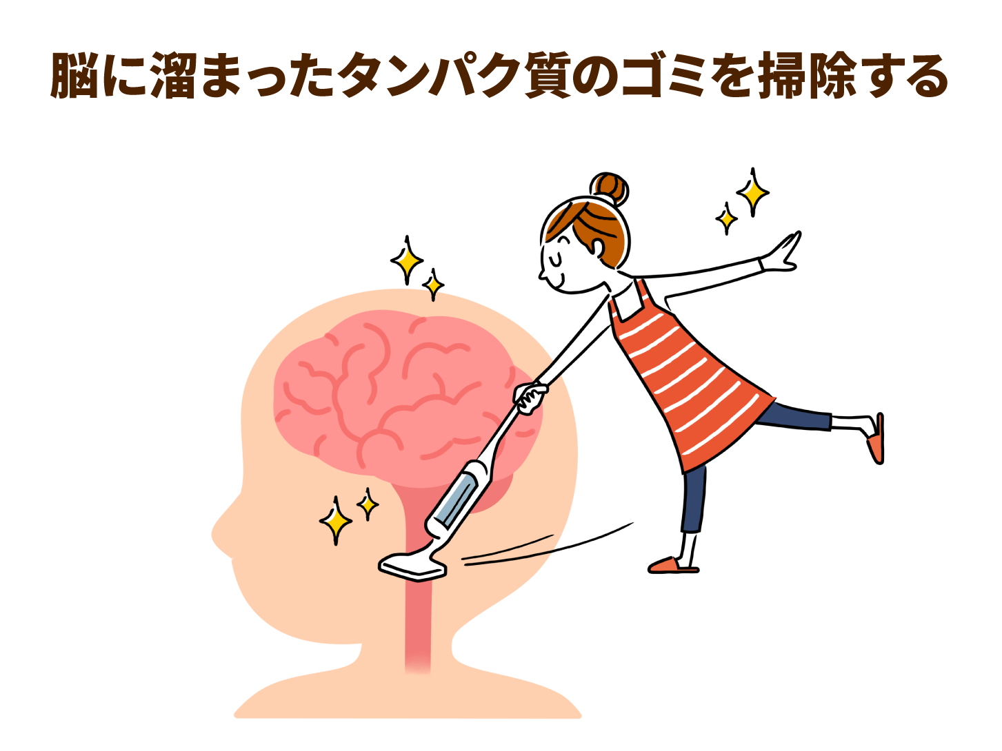 脳に溜まったタンパク質のゴミを掃除する