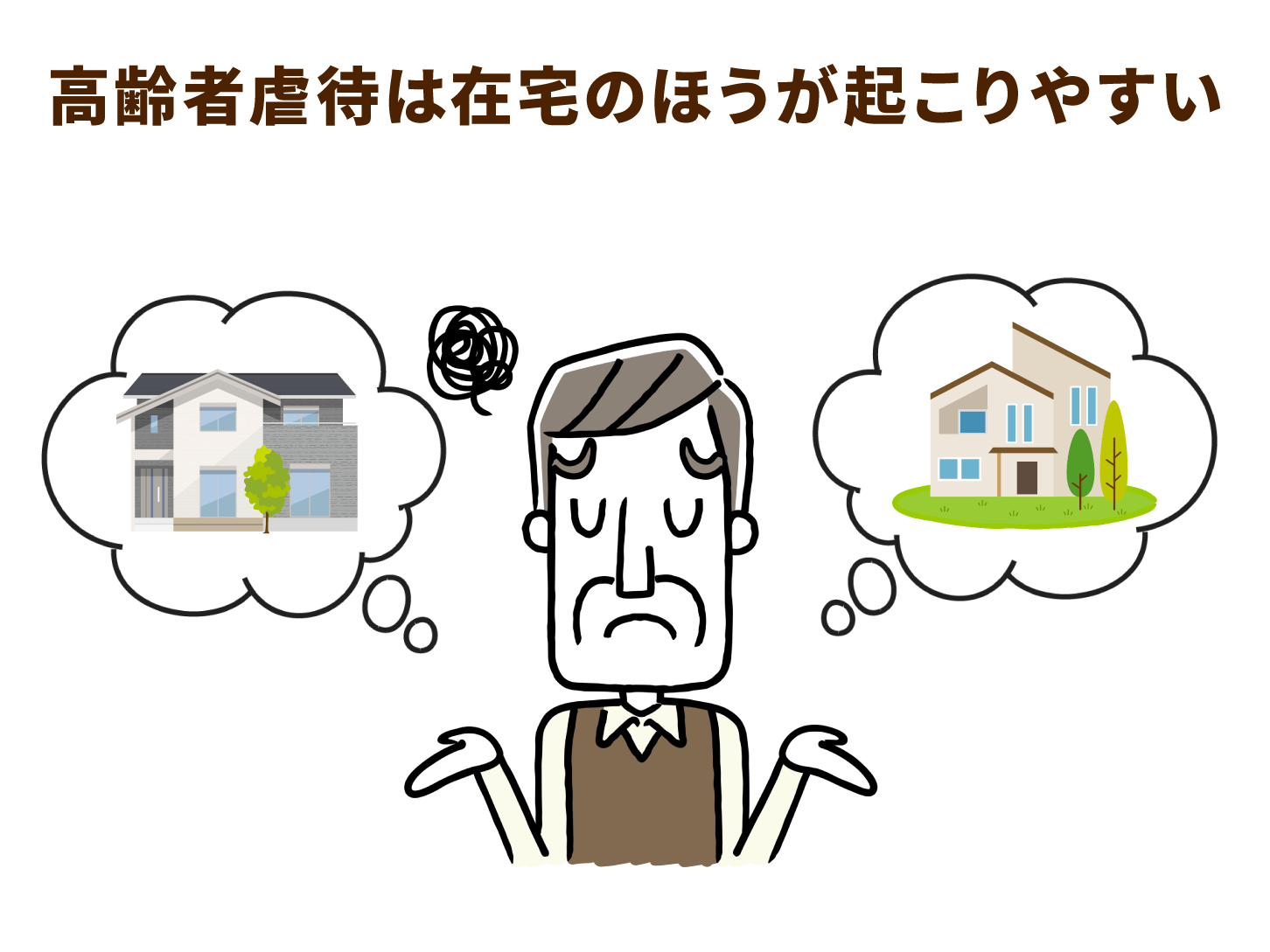 虐待は在宅で起こるケースが多い