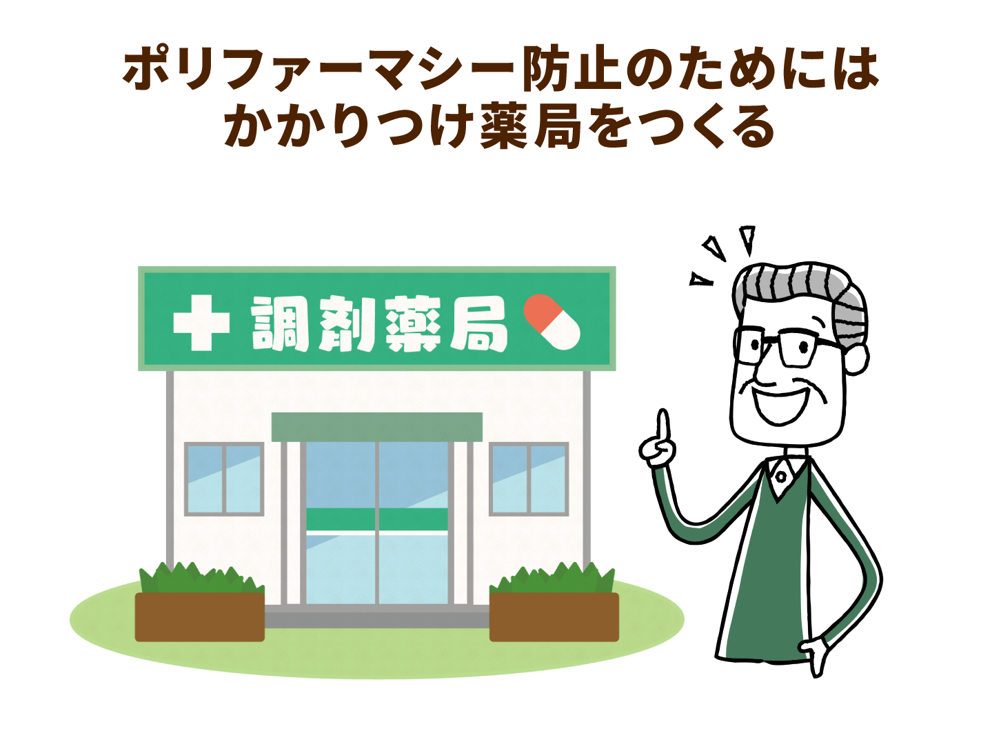 ポリファーマシー防止のためにはかかりつけ薬局をつくる