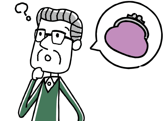 認知症の記憶障害で財布を無くした高齢男性