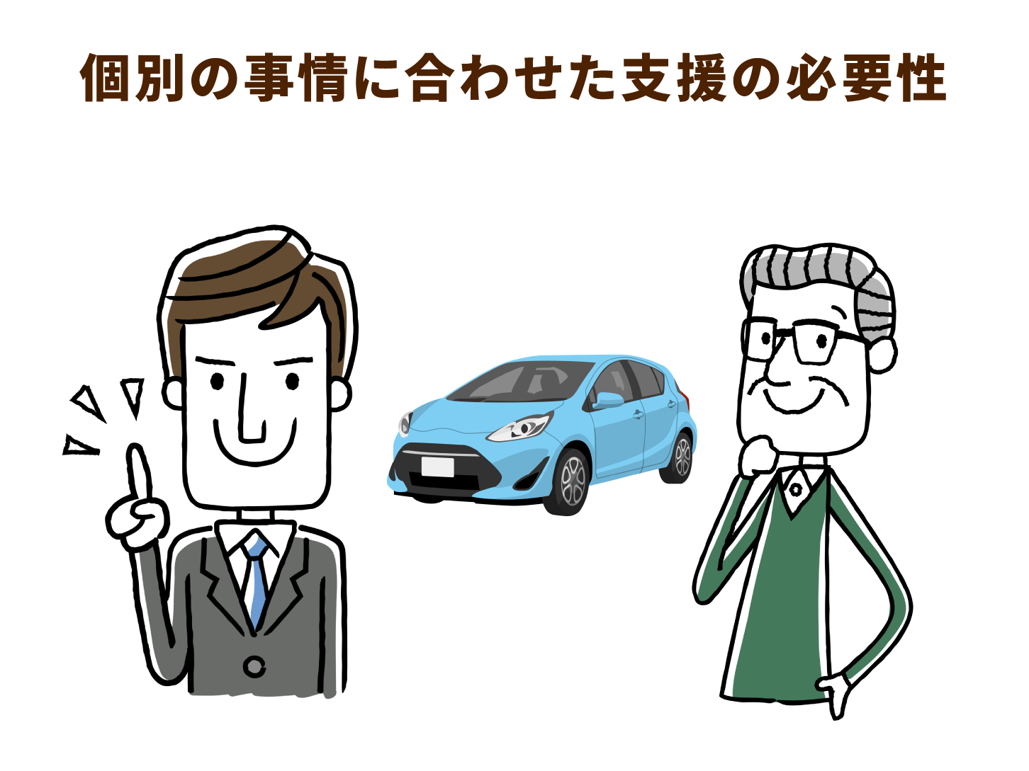 個別の事情に合わせた支援の必要性