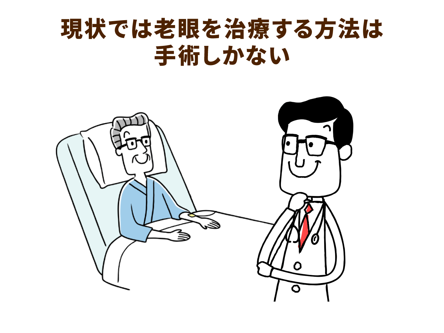 現状では老眼を治療する方法は手術しかない
