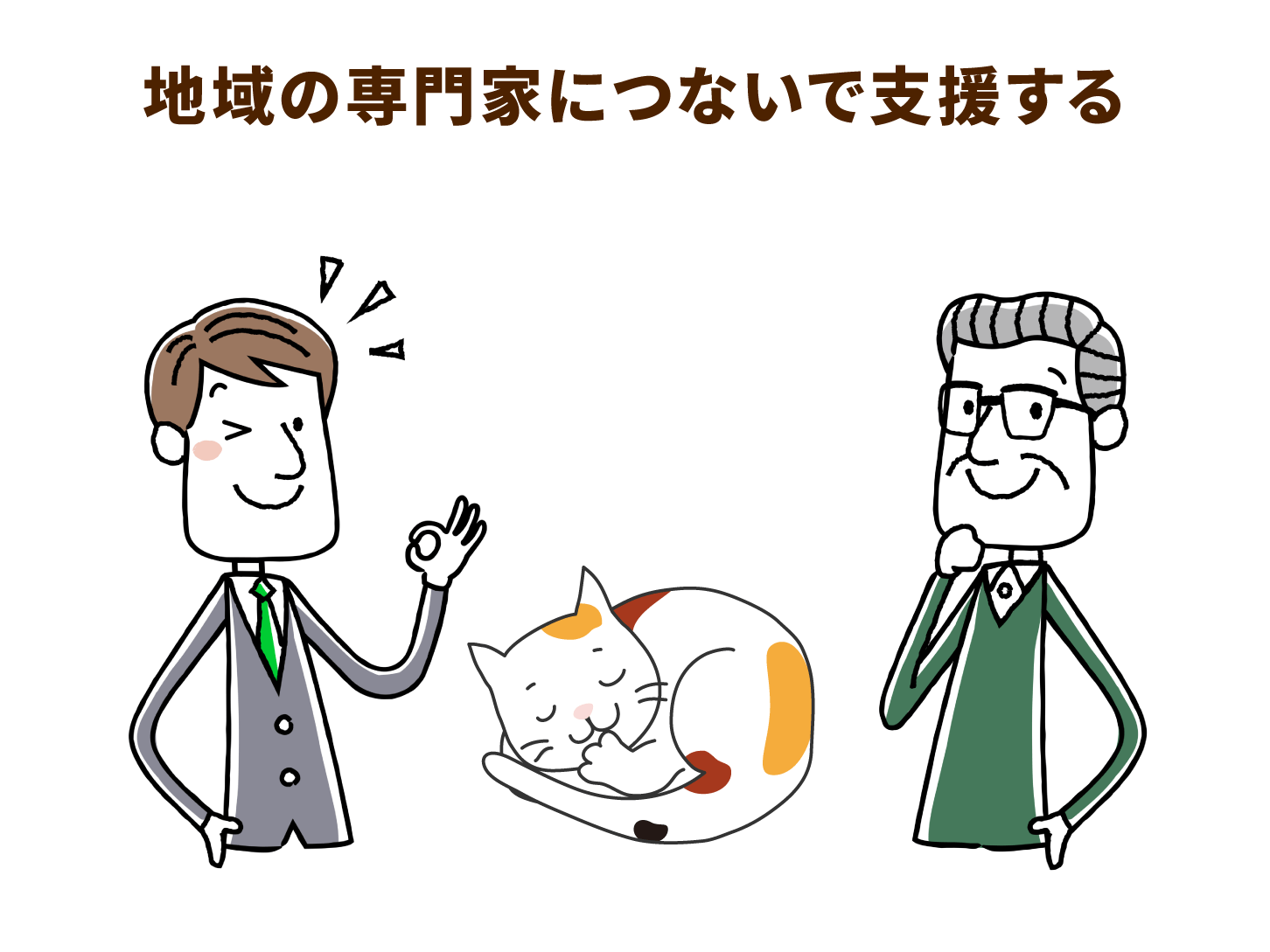 地域の専門家につないで支援する