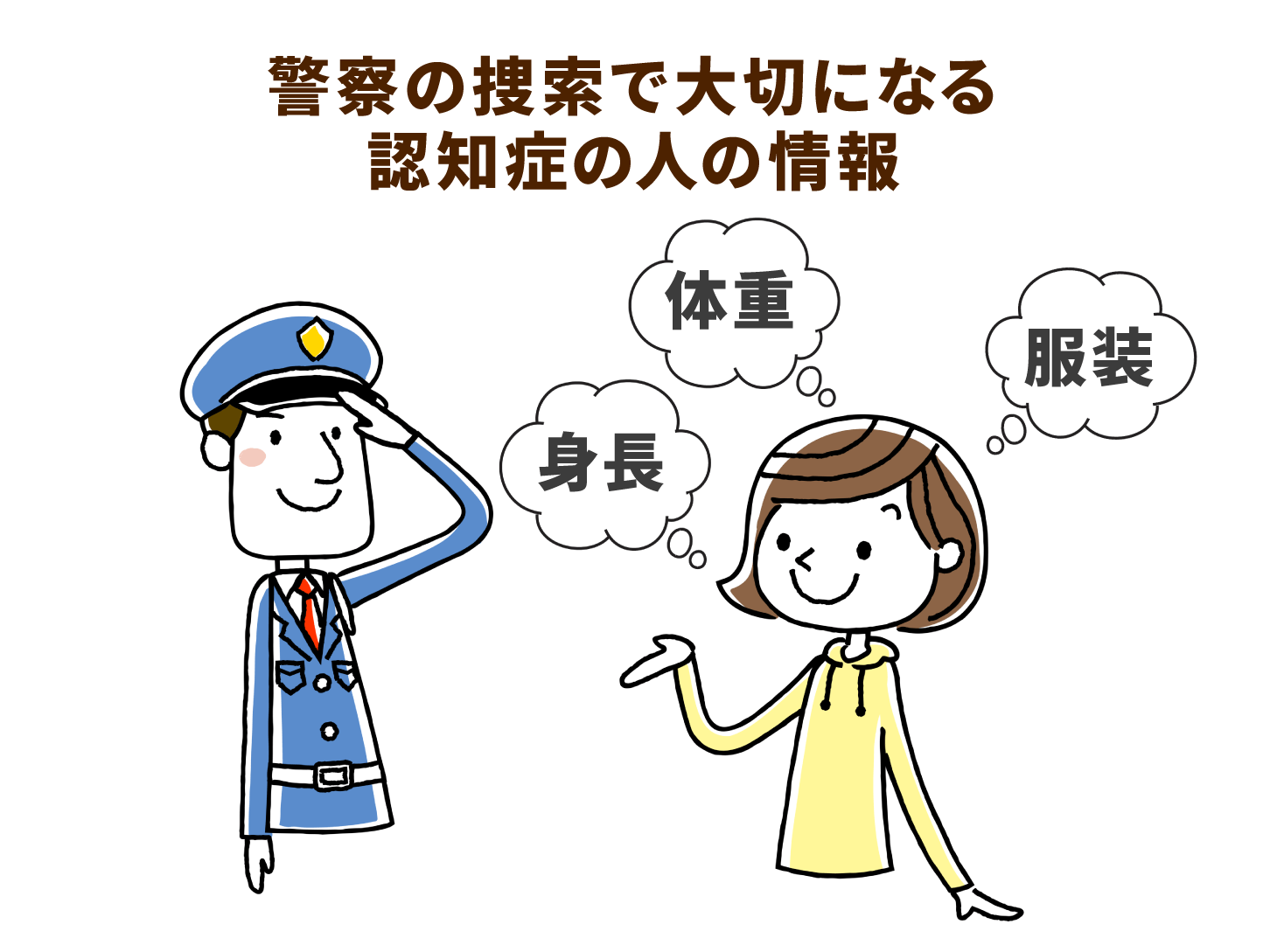 警察の捜索で大切になる認知症の人の情報