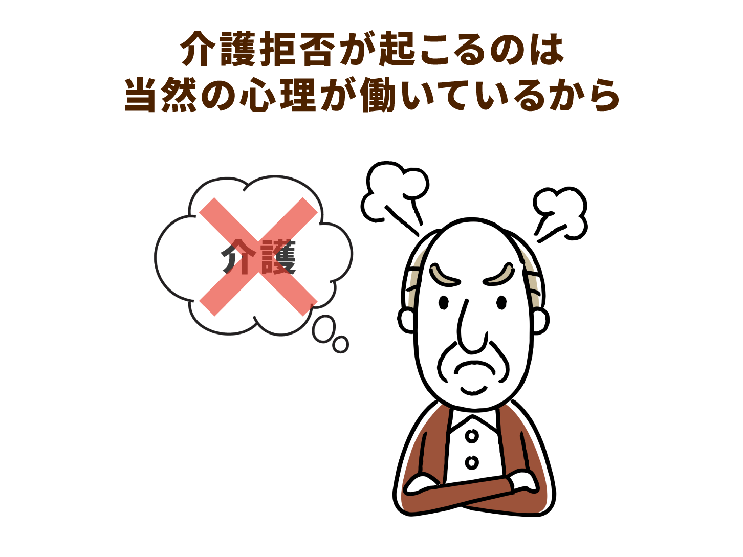 介護拒否が起こるのは当然の心理が働いているから