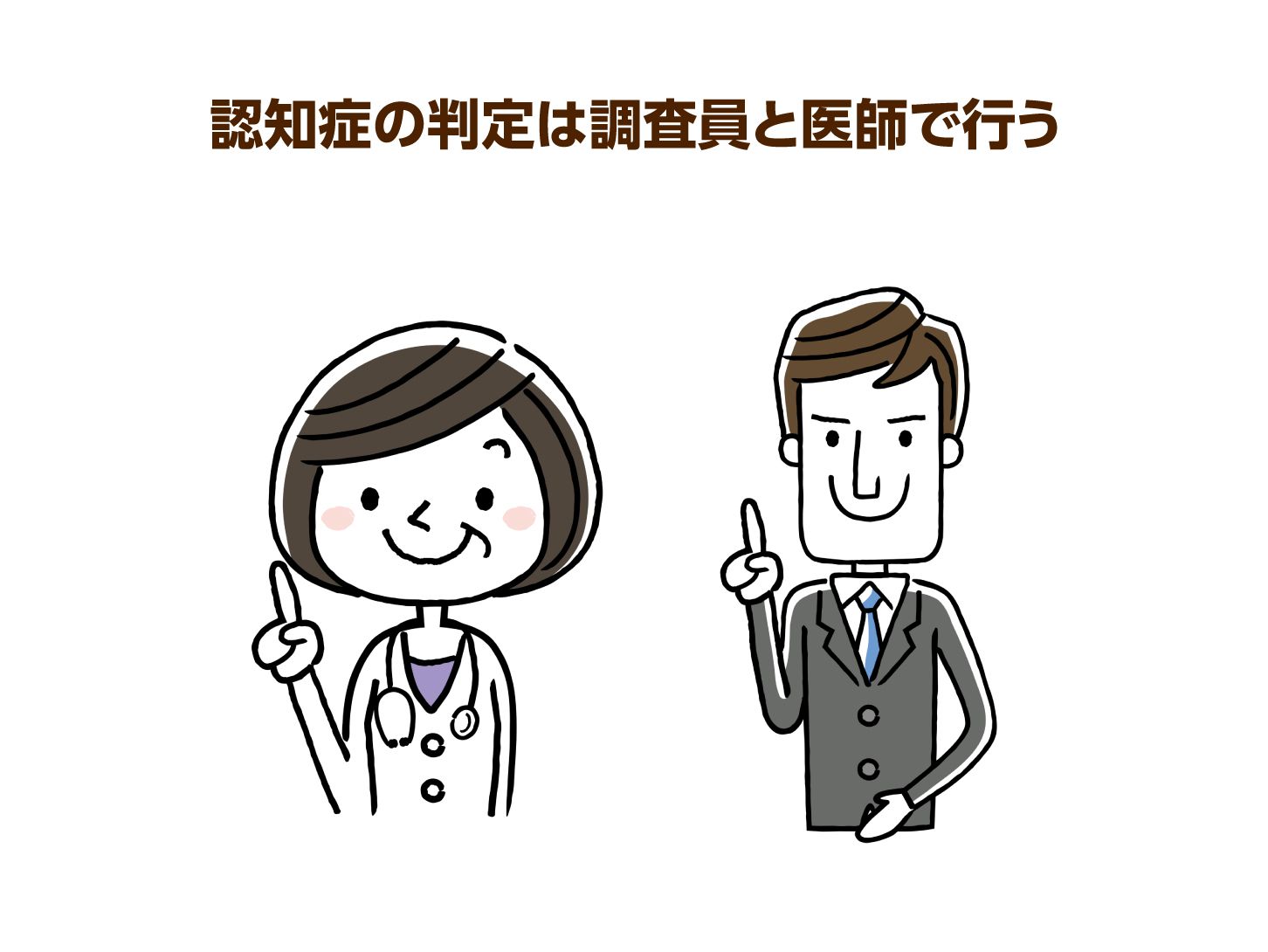 認知症判定は調査員と医師で行う