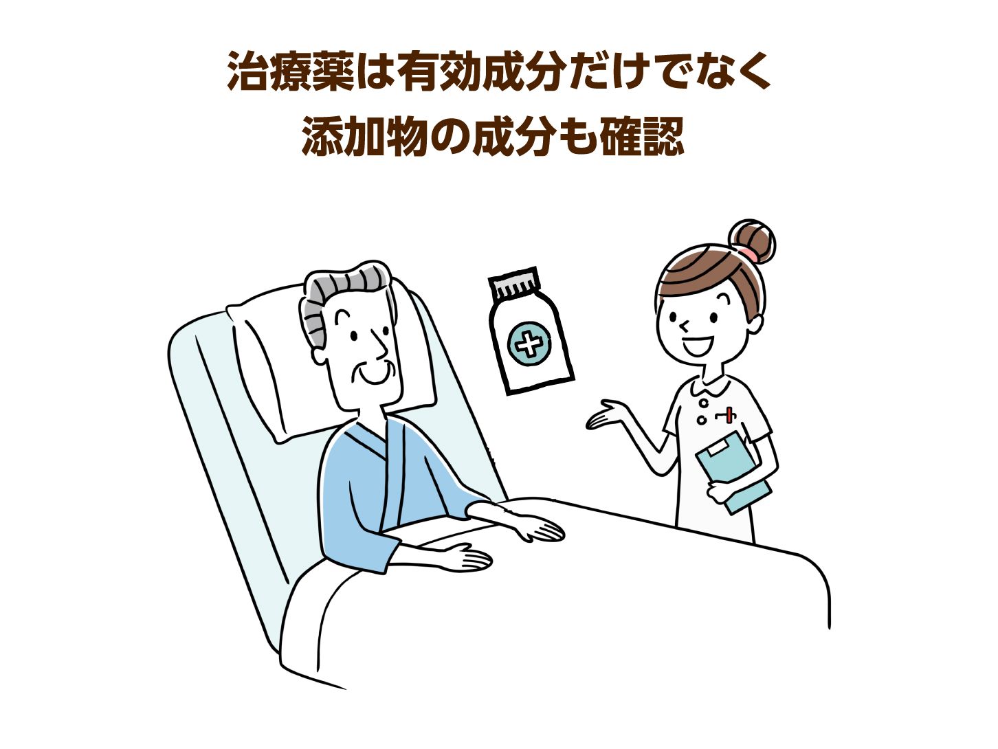治療薬は有効成分だけでなく