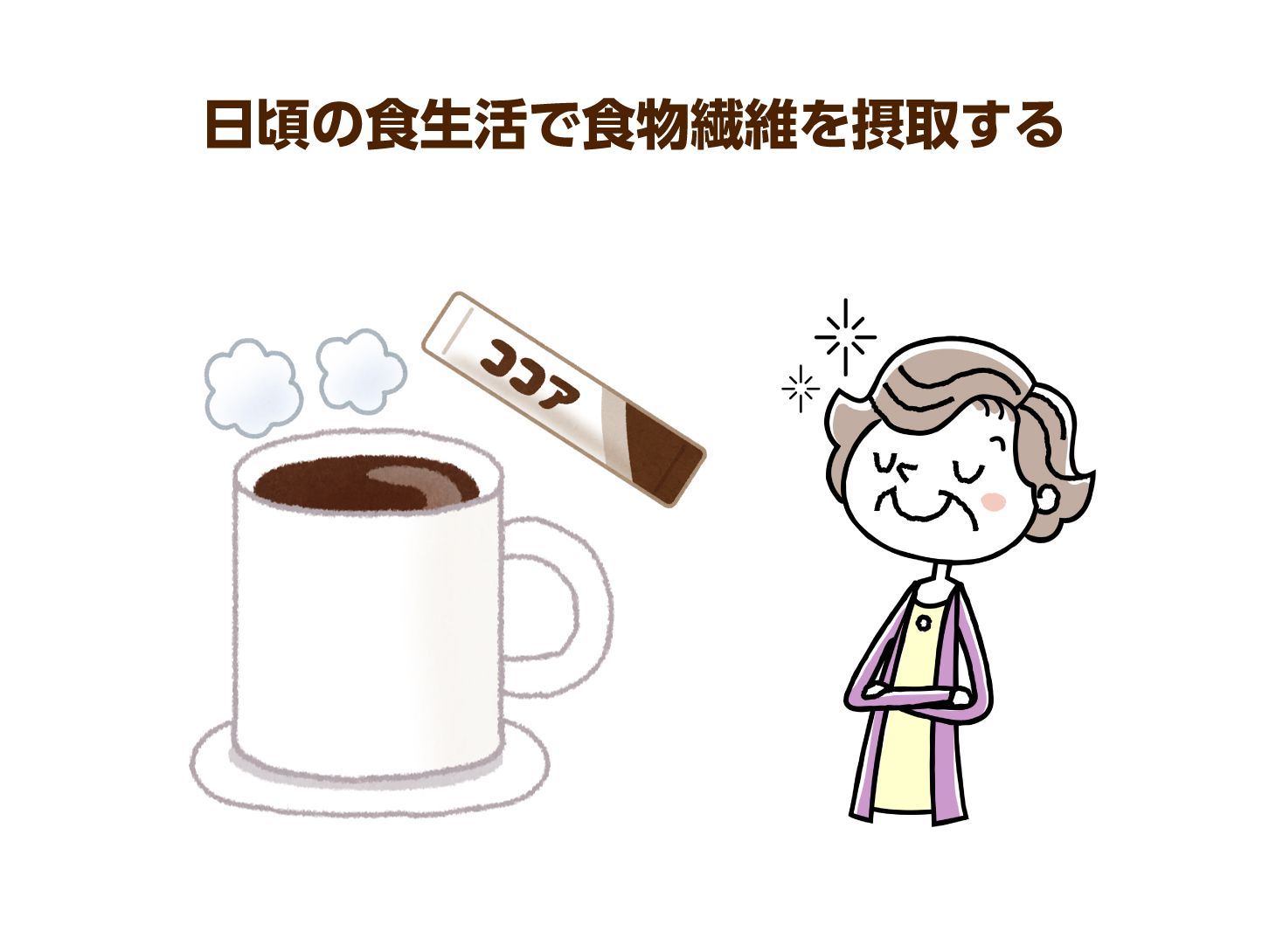 日頃の食生活で食物繊維を摂取する