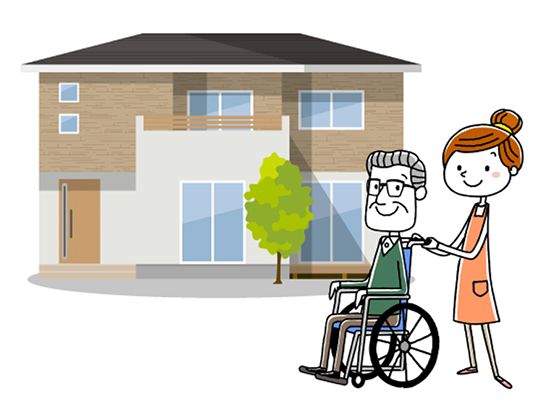 生活保護受給者が入居しようとしているイラスト