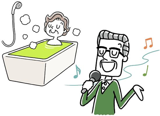 自分のペースで生活をするイメージイラスト。
