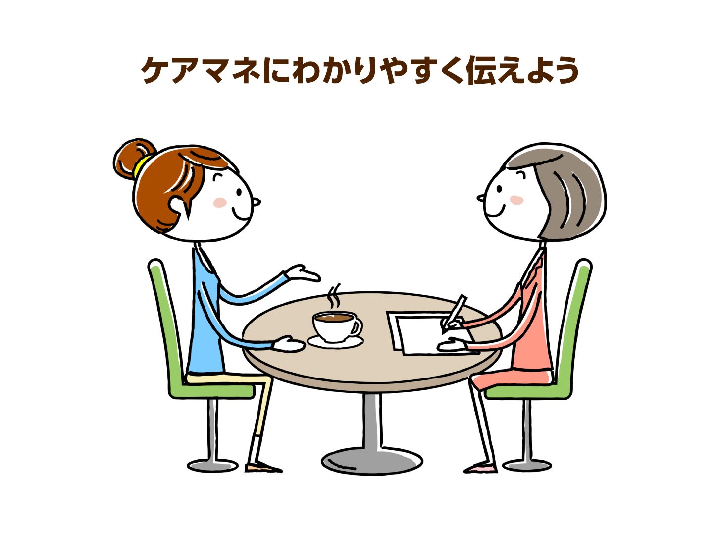 ケアマネにわかりやすく伝えよう