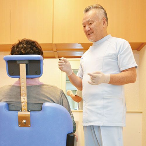 ケアスタッフと利用者の会話