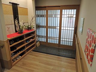 和やかな雰囲気の玄関