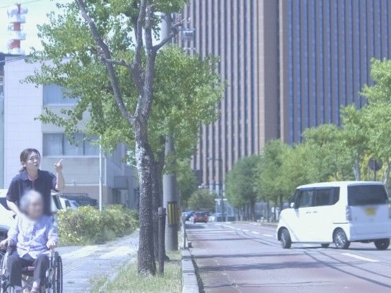 車椅子での外出風景