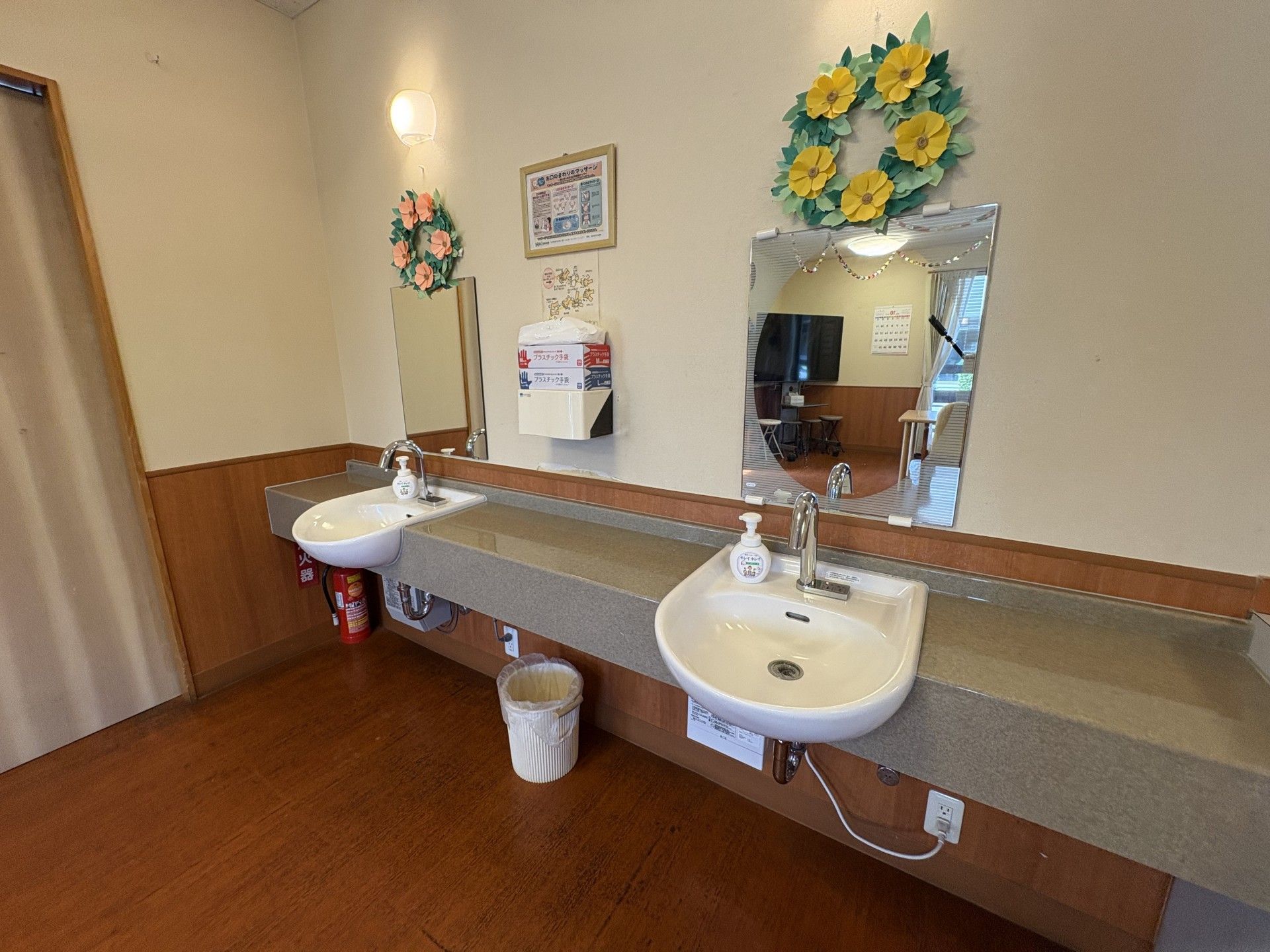 手洗い場の様子