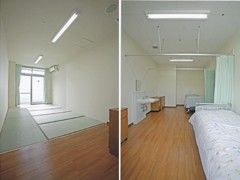 明るく広々とした居室